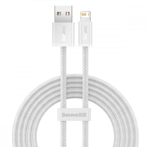 USB-kábel a Lightning Baseus Dynamic, 2,4A, 1m (fehér)