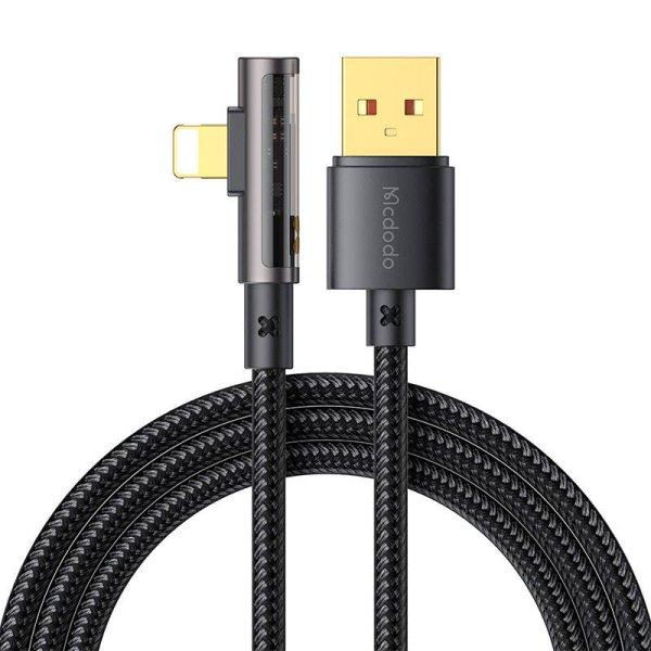 USb kábel lightning prism 90 degree cable Mcdodo CA-3511, 1.8m (black)