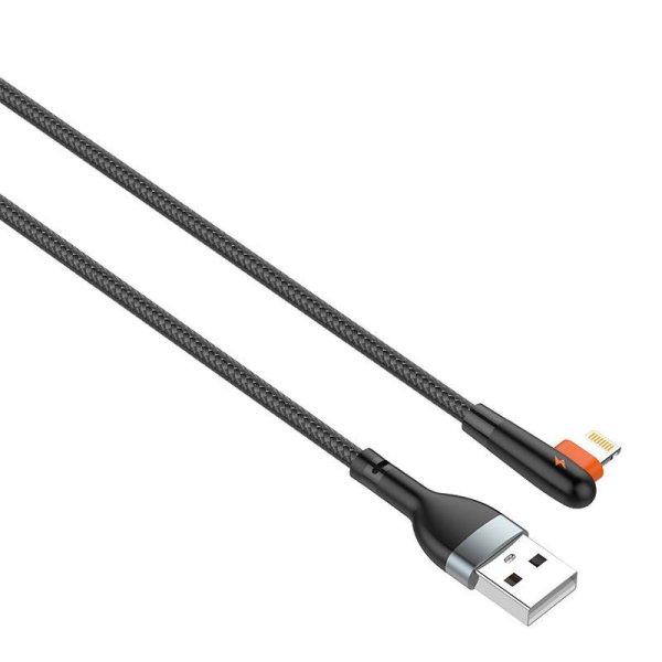 USB-kábel a Lightning LDNIO LS561-hez, 2,4A, 1 m (fekete)