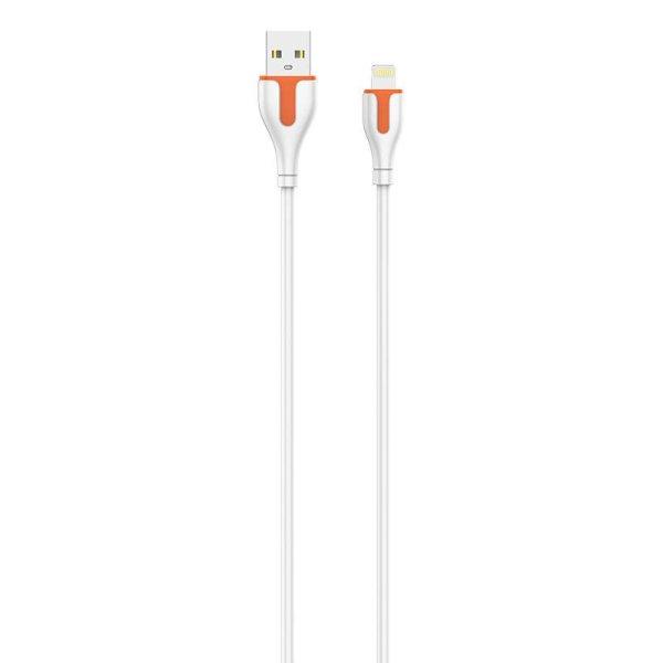 USB LDNIO LS572 lightning kábel, 2,1 A, hossza: 2m