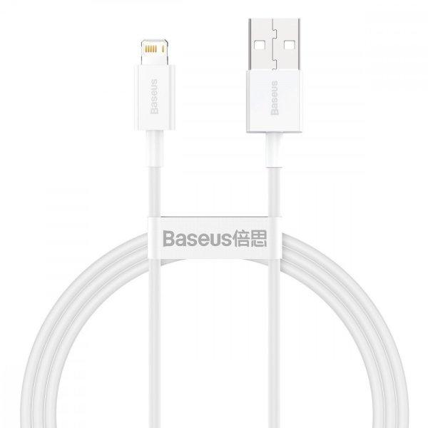 USB kábel a Lightning Baseus Superior sorozathoz, 2,4 A, 1 m (fehér)