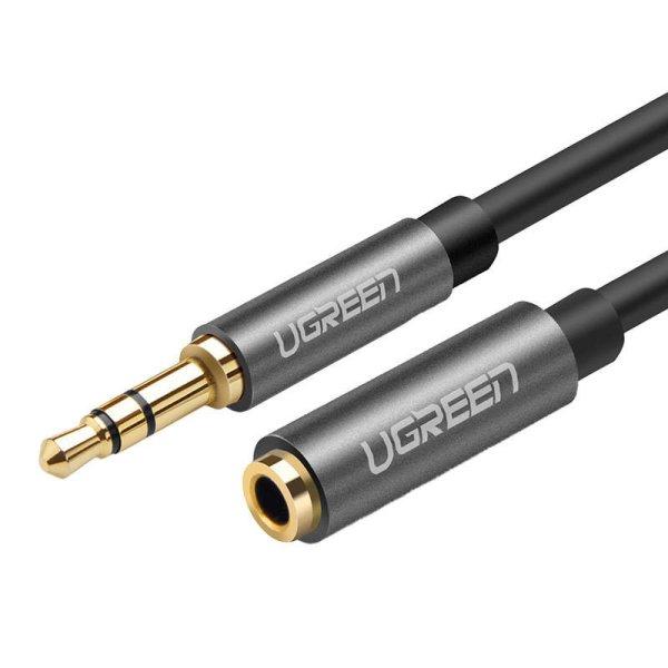 UGREEN AV118 AUX jack audio hosszabbító kábel 3,5 mm, 2 m (fekete)