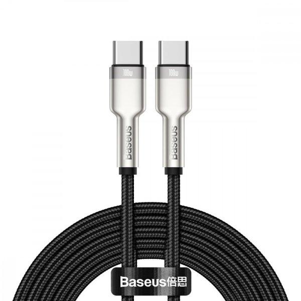 Baseus Cafule USB-C – USB-C kábel, 100 W, 2 m (fekete)