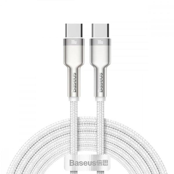 Baseus Cafule USB-C-USB-C kábel, 100 W, 2 m (fehér)