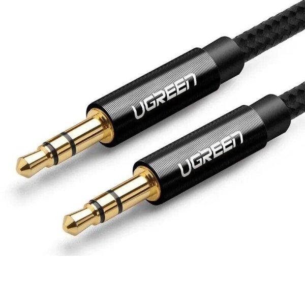 3,5 mm-es mini jack kábel AUX UGREEN 1 m (fekete)