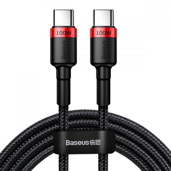 Baseus Cafule USB-C – USB-C kábel, QC 3.0, PD 2.0, 100 W, 5A, 2 m
(piros-fekete)