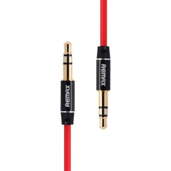 Remax RL-L100 1 m-es mini jack 3,5 mm-es AUX kábel (piros)