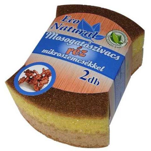 Eco Natural mosogatószivacs réz mikroszemcsékkel 2 db