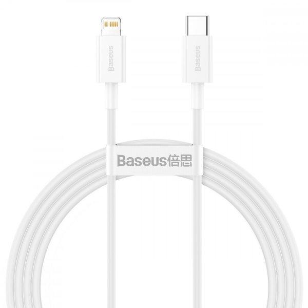 USB-C kábel a Lightning Baseus Superior sorozathoz, 20 W, PD, 1,5 m (fehér)