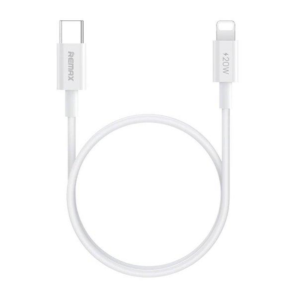 USB-C-lightning Remax kábel, RC-C026, 1 m, 20 W (fehér)