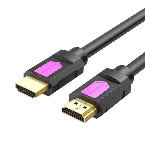 Lention 4K nagy sebességű HDMI-HDMI kábel, 0,5 m (fekete)