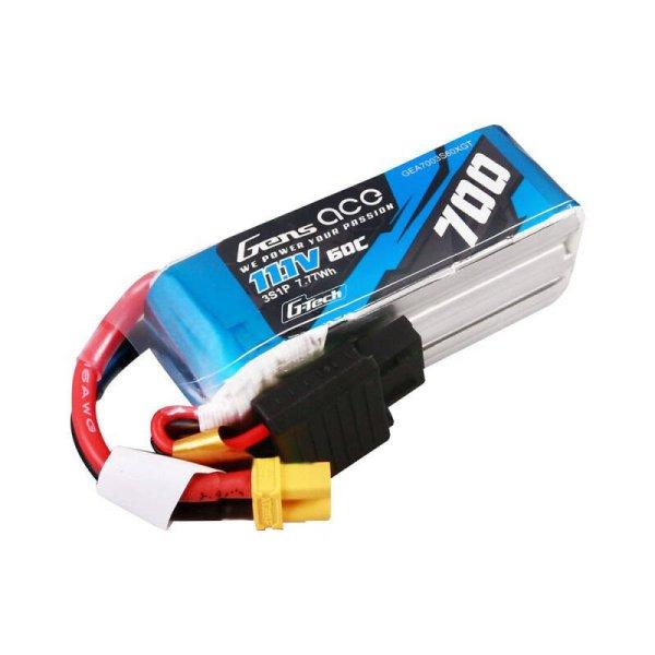 Gens ace G-Tech 700mAh 11.1V 60C 3S1P Lipo Akkumulátor Pack