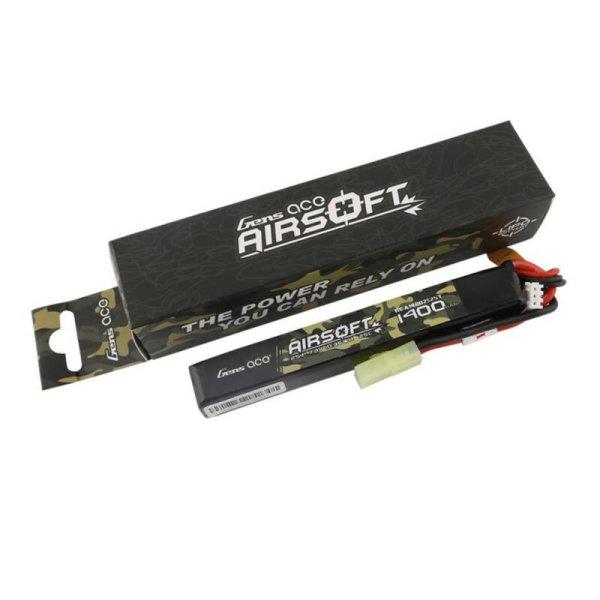 Gens ace 25C 1400mAh 2S1P 7.4V Airsoft Gun Lipo Akkumulátor val mini Tamiya
Plug