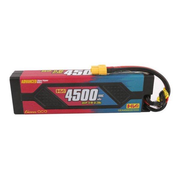 Gens ace Advanced 4500mAh 11.4V 100C 3S1P HardCase Lipo Akkumulátor Pack val
XT60