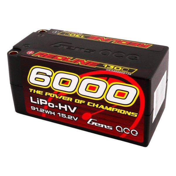 Gens ace Redline Series 6000mAh 15.2V 130C 4S2P HardCase 69# HV LiPo
Akkumulátor