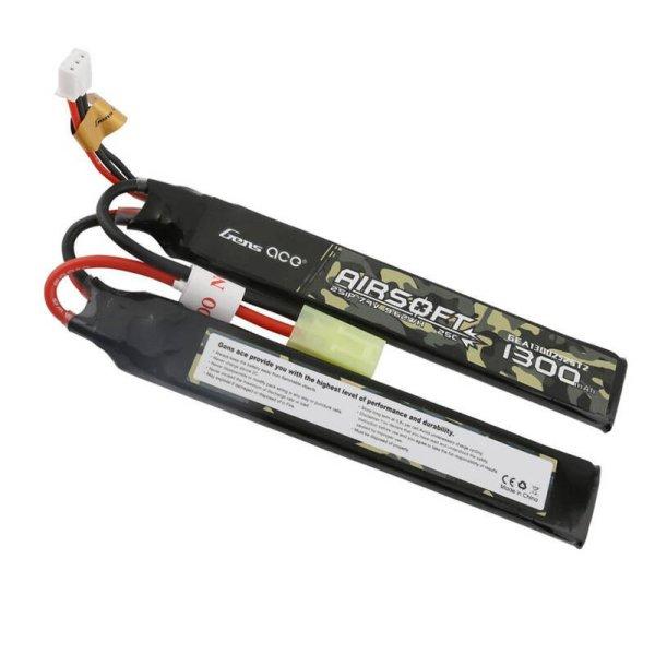 Gens ace 25C 1300mAh 2S1P 7.4V Saddle Airsoft Gun Lipo Akkumulátor val mini
Tamiya Plug