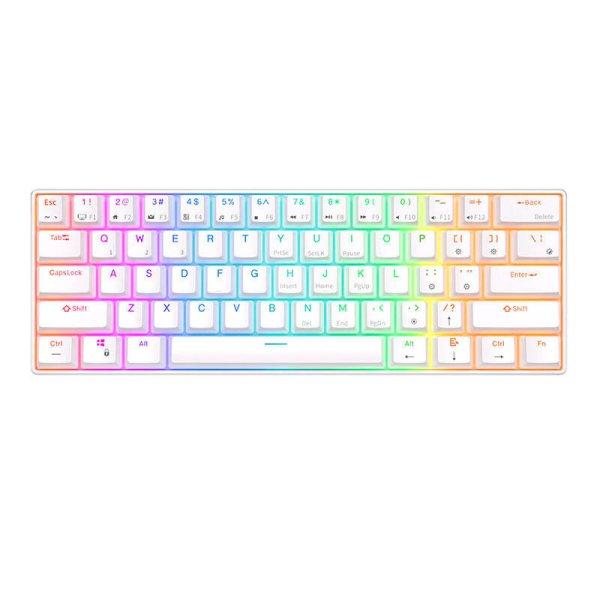 Mechanical keyboard Royal Kludge RK61 RGB, red switch (white)