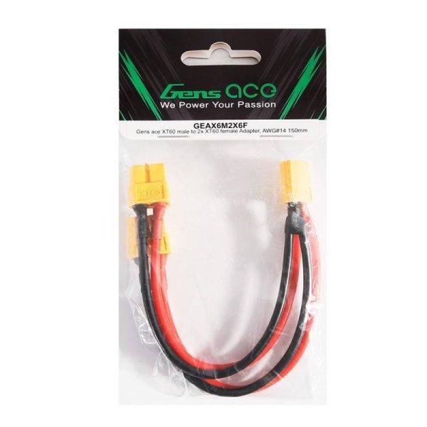 Female Adapter Gens ace XT60 male to 2x XT60