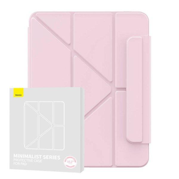 Baseus Minimalist mágneses tok Pad 10.2″ (2019/2020/2021) (baby pink)