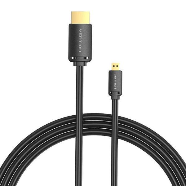 HDMI-D dugasz-HDMI-A dugó kábelszellőztetés AGIBF 4K HD 1 m