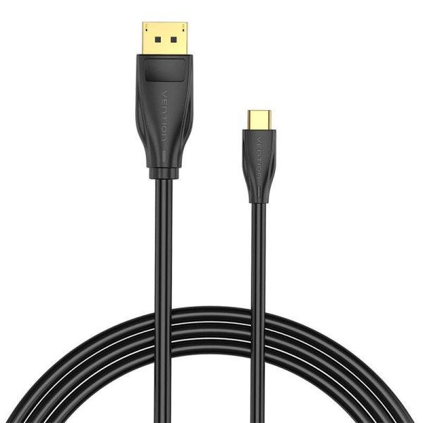 USB-C-DisplayPort 8K HD 1,5 m-es szellőző kábel CGYBG (fekete)