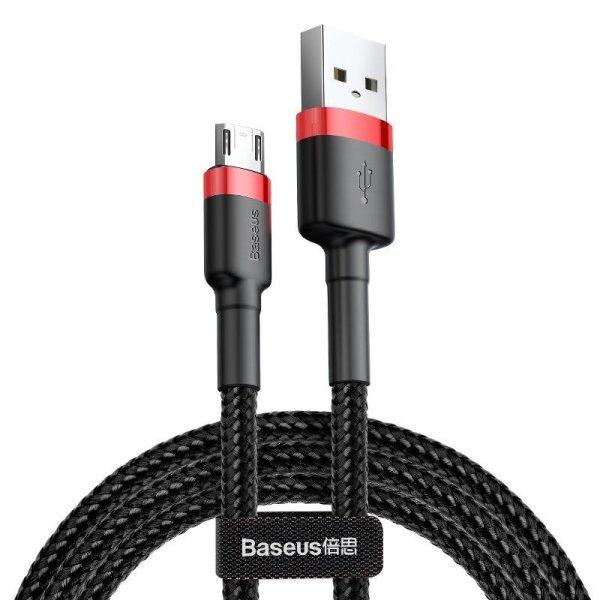 Baseus Cafule 2A 3 m USB-Micro USB kábel (fekete és piros)