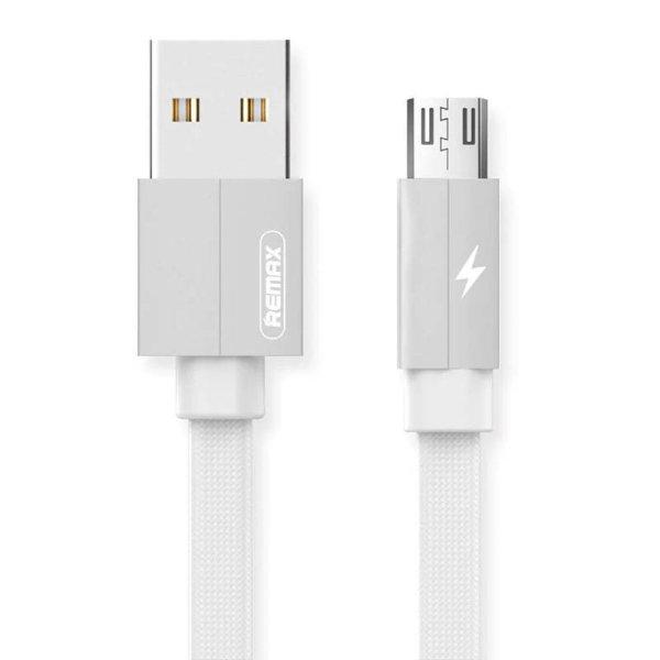 USB Micro Remax Kerolla kábel, 1m (fehér)