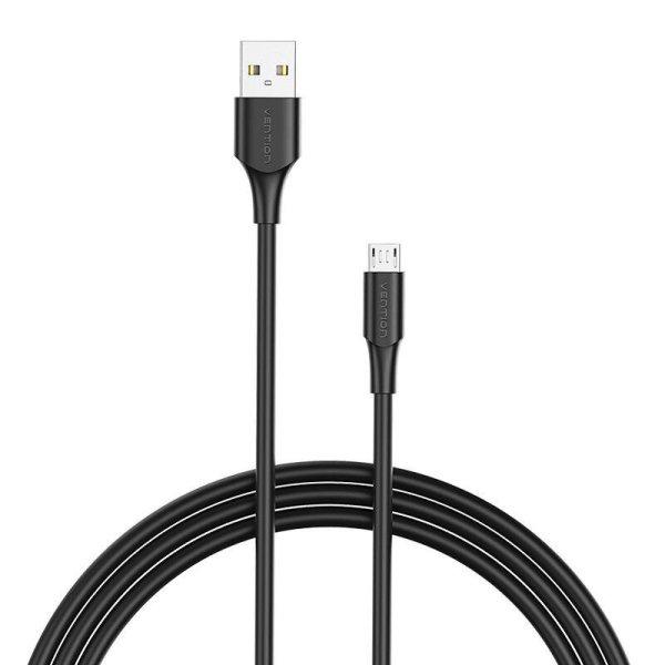 Szellőző CTIBH USB 2.0 (dugasz) - Micro-B (dugasz) kábel (2 A, 2 m, fekete)