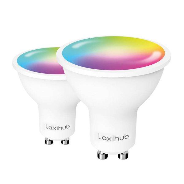 Laxihub LAGU10S Wifi Bluetooth TUYA Okos LED izzó (2-csomag)