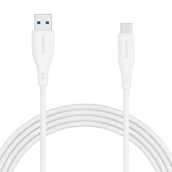 USB-A–USB-C kábel Ricomm RLS007ACW 2,1 m