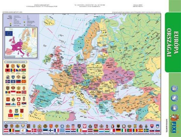 Tanulói munkalap, A4, STIEFEL "Európa közigazgatása / Európa
domborzata"