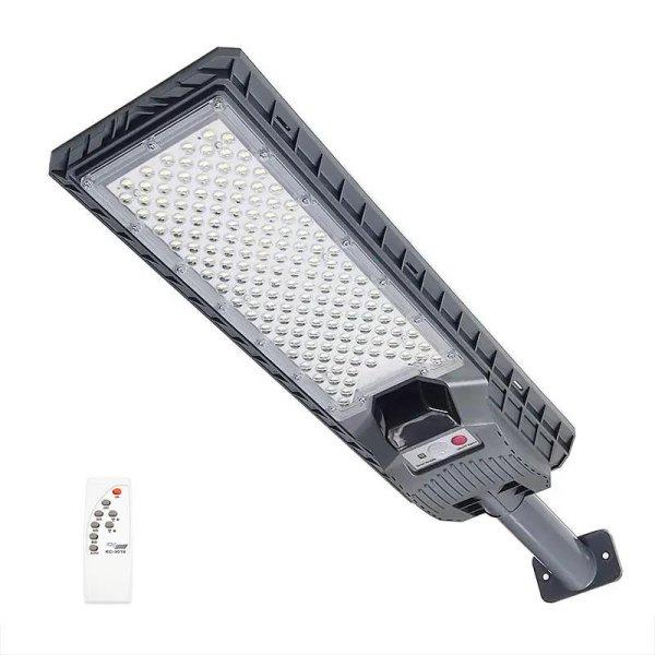 Nagy fényerejű, napelemes, akkumulátoros, mozgásérzékelős, utcai LED
lámpa, 1 paneles, 500w