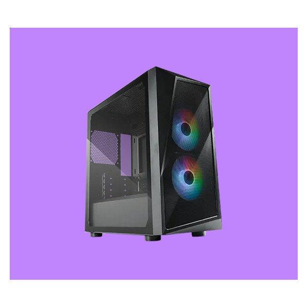 COOLER MASTER Ház Mini Tower CMP 320, 2x ARGB Ventilátor, Tápegység
nélkül, fekete