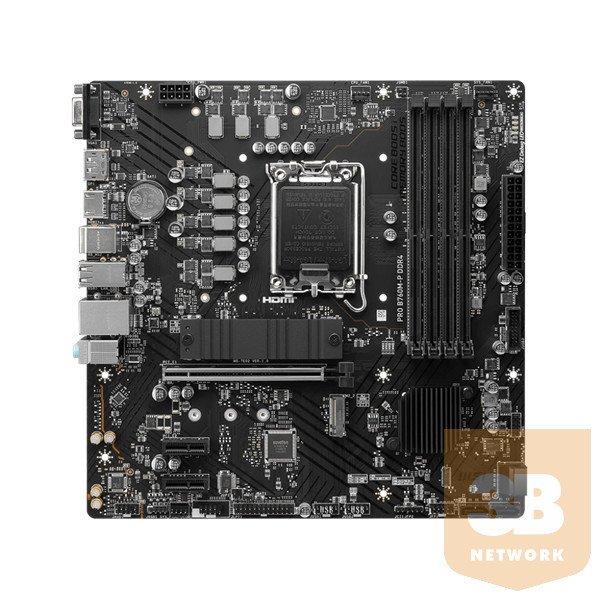 MSI Alaplap S1200 PRO B760M-P DDR4 Intel B760M, mATX