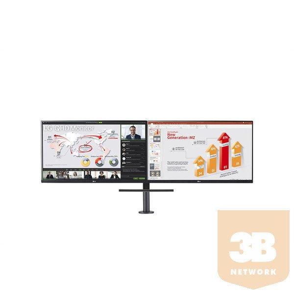 LG monitor 27QP88DP, 27" méretű QHD IPS Ergo monitor USB Type-C™
csatlakozóval és Daisy Chain kapcsolási lehetőséggel