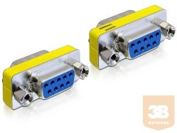 Delock adapter, soros port nem váltó Sub-D9 (F)/(F)