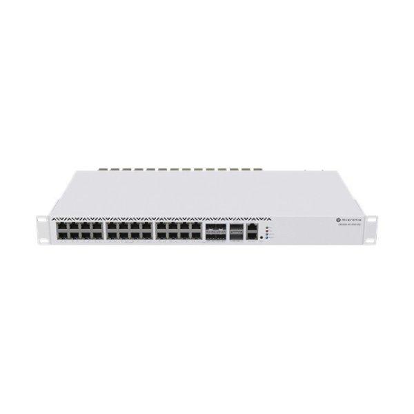 MikroTik CRS326-4C+20G+2Q+R rackbe szerelhető switch, 20x2.5Gbit RJ45, 4xSFP+,
2xQSFP+ 40 Gbit foglalat