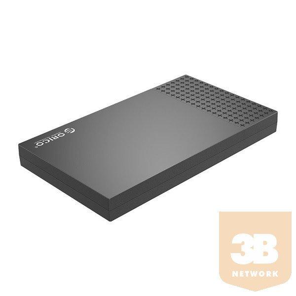 Orico Külső HDD/SSD Ház 2.5" - 2526C3-BK (USB3.1 Gen1 Type-C, Max.: 4TB,
fekete)