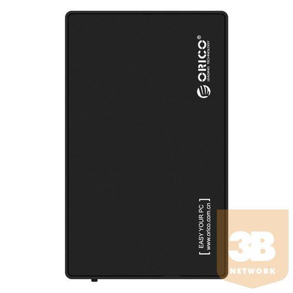 Orico Külső HDD/SSD Ház 3.5"/2,5" - 3588US3-V1-EU-BK (USB-A 3.0,
Max.: 16TB, fekete)