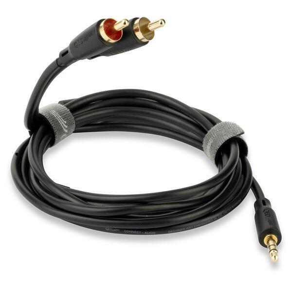 QED Stereo cable 3.5 mm Jack-Phono 1.50m CONNECTJACK-PHONO 1.5M