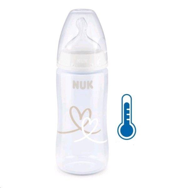 NUK FC+Temperature Control cumisüveg 300 ml BOX-Flow Control szívófej white