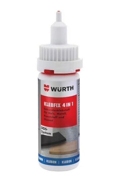 Würth Pillanatragasztó Klebfix, 4 Az 1-Ben 50G