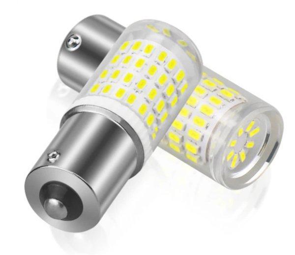 SMD-W14624-2 21W/5(1157) 80SMD Led Canbus - fehér - 12-24V