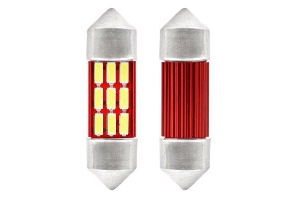 SMD-XM0029-1 36MM-9SMD Szofita Led Canbus hűtőbordás 12V - polaritás
nélkül