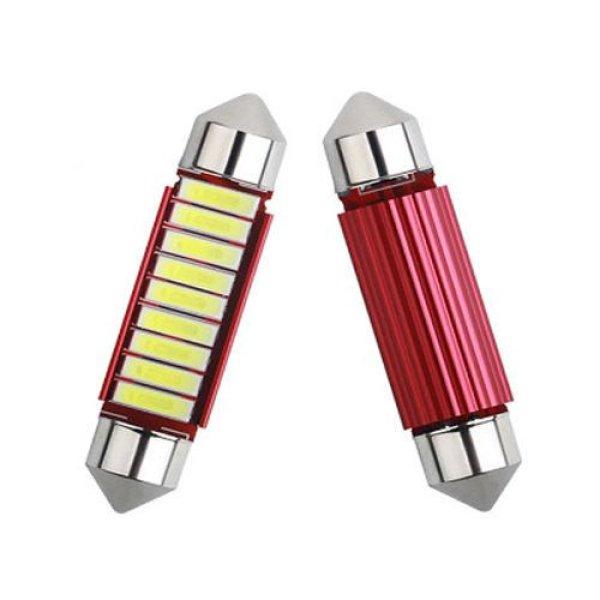 SMD-XM0029-2 39MM-9SMD Szofita Led Canbus hűtőbordás 12V - polaritás
nélkül