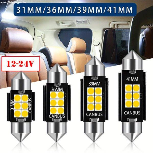 SMD-ROOF-3030-31-2 - 2db-os 31MM-3030-6SMD Szofita - CANBUS - 12-24V
Hűtőbordákkal