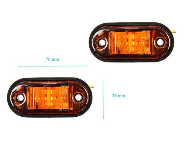 La-603Y 12-24V Szélességjelző/Helyzetjelző Sárga