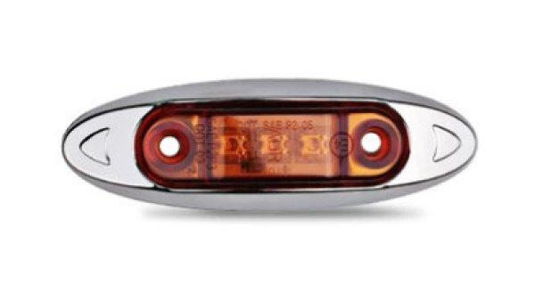 4 LED-es szélesséjelző, helyzetjelző - sárga - 12-24V