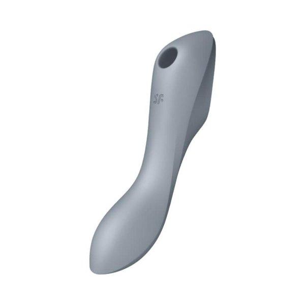 Satisfyer Curvy Trinity 3 - akkus léghullámos 2in1 vibrátor (szürke)