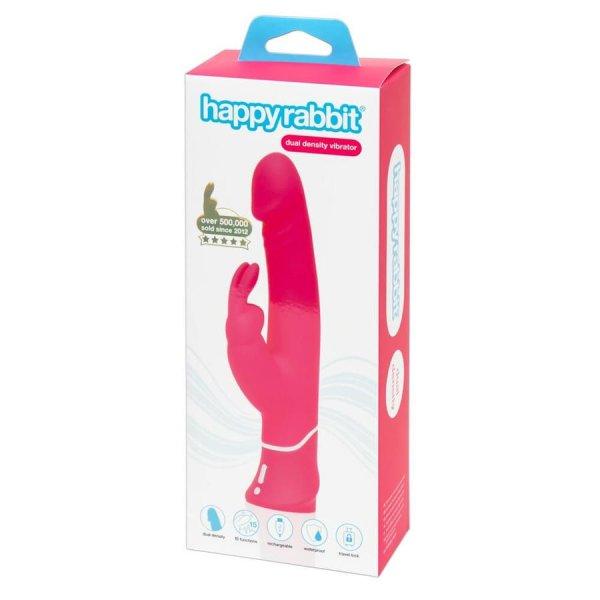 Happyrabbit Dual Density - vízálló, csiklókaros vibrátor (pink)